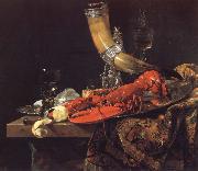 Willem Kalf Still Life with the Drinking-Horn of the Saint Sebastian Archers-Guild,Lobster and Glasses France oil painting artist